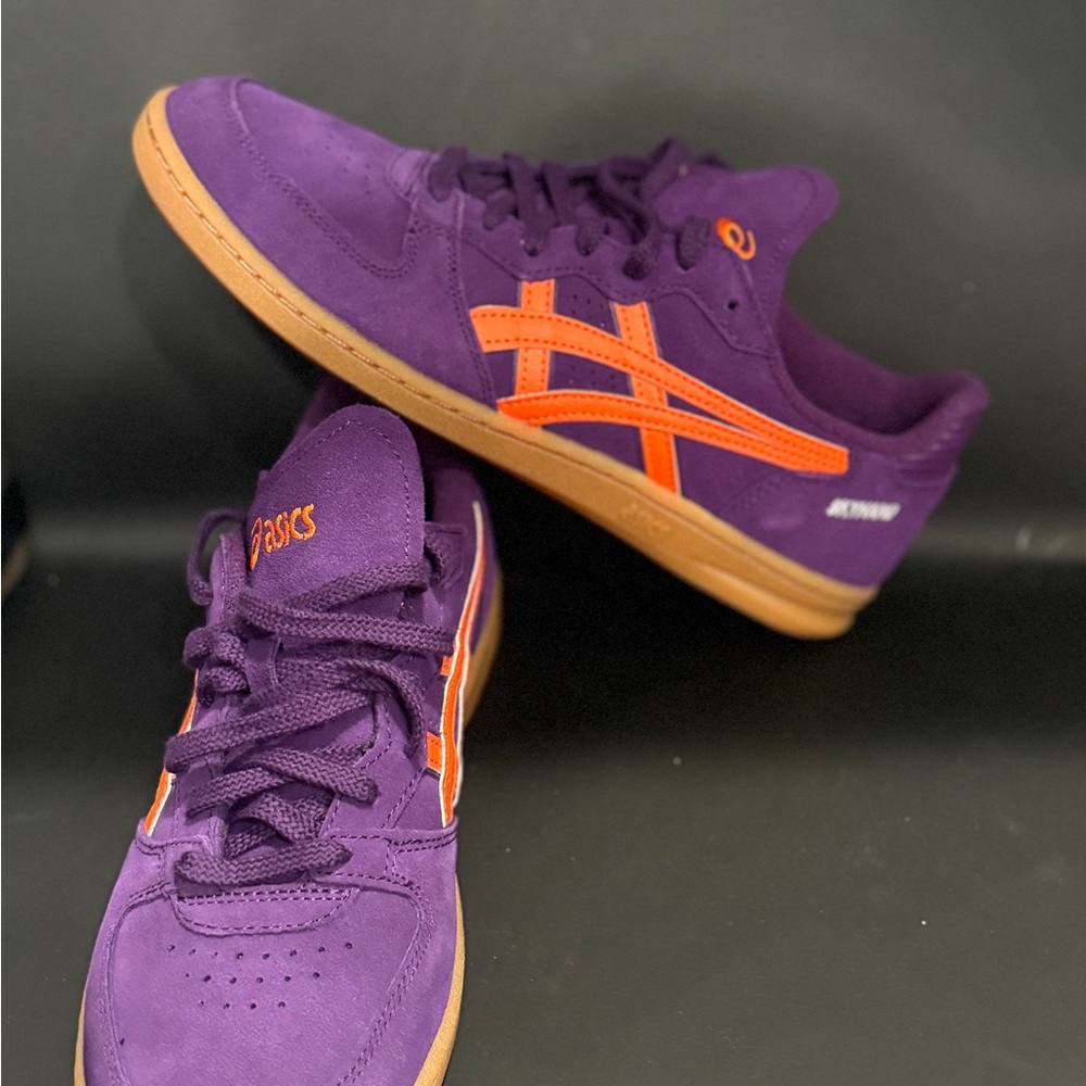 NEW! ASICS Vibrant Purple with Orange Accents Shoes